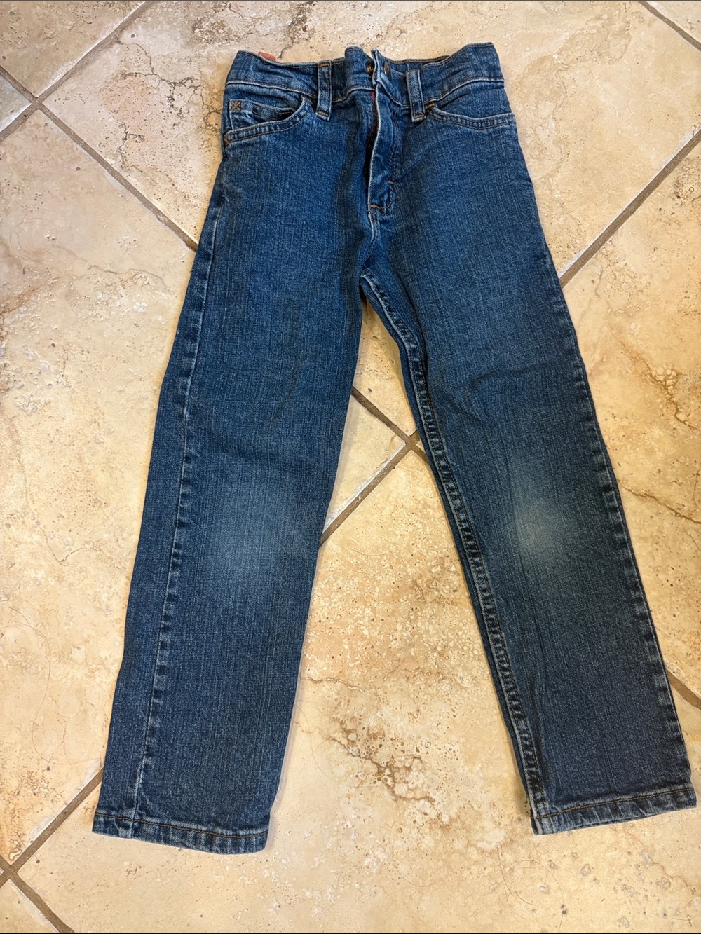 Classic Dark Blue boys 6 slim wrangler jeans
